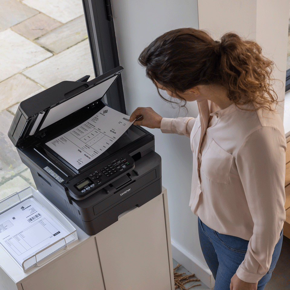 Brother MFC-L2800DW Kompaktes 4-in-1 S/W Multifunktionsgerät mit Duplexdruck, LAN/WLAN und ADF