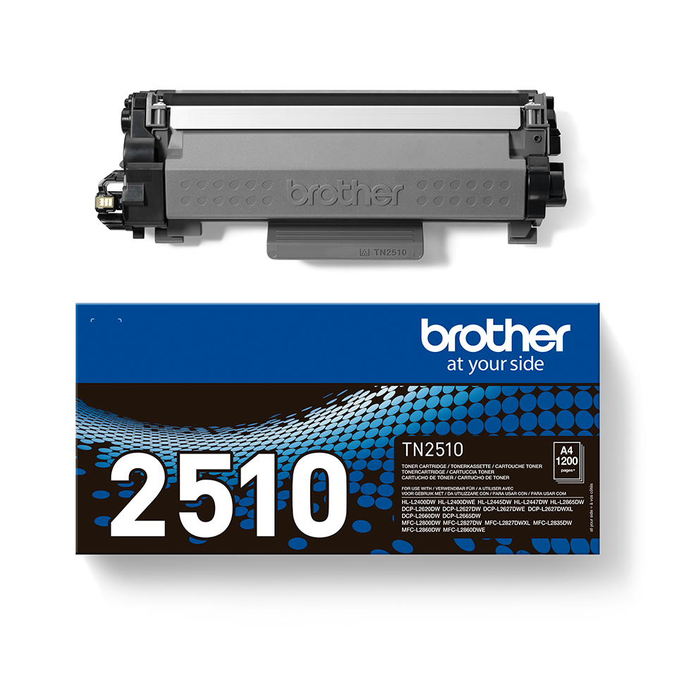 Brother TN-2510 Tonerkartusche Schwarz. Druckt bis zu 1.200 Seiten.